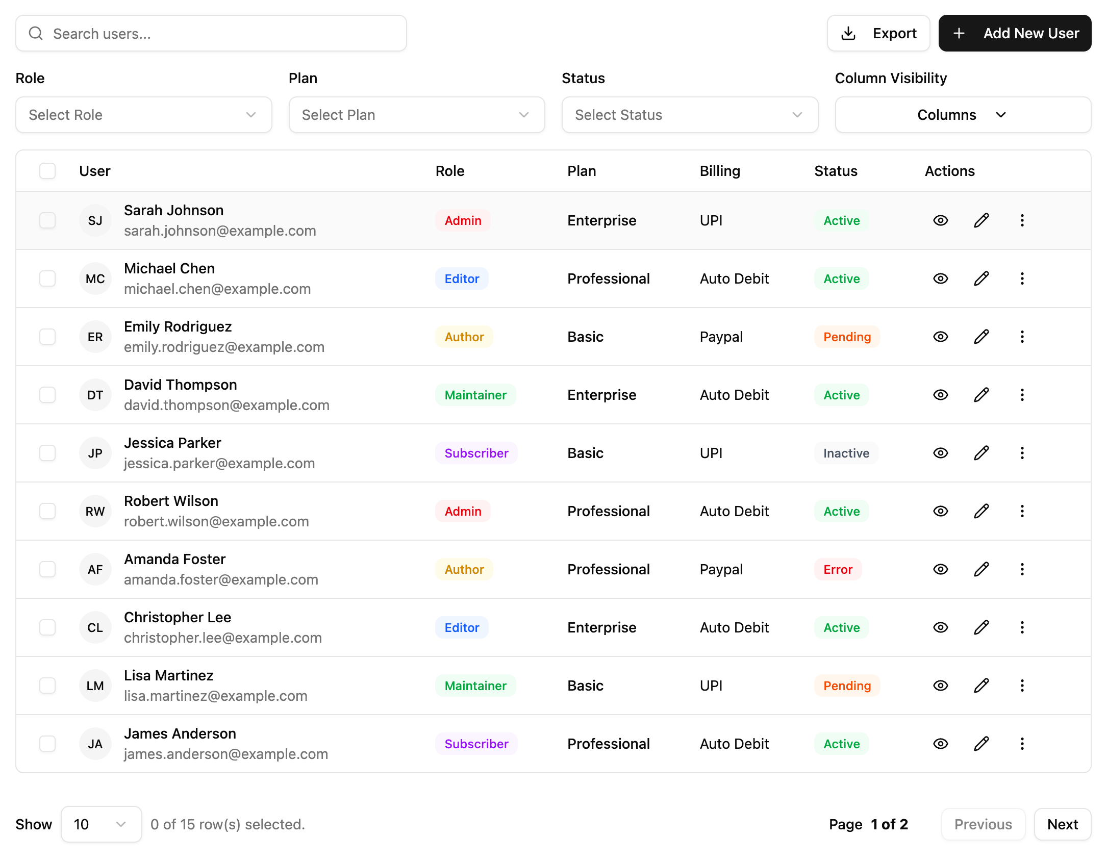 FantasyHUD portfolio preview - Light Mode